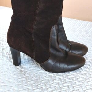 J Crew Davis Gomma Grunge Boho Hippie Leather Boots size 9. Italy